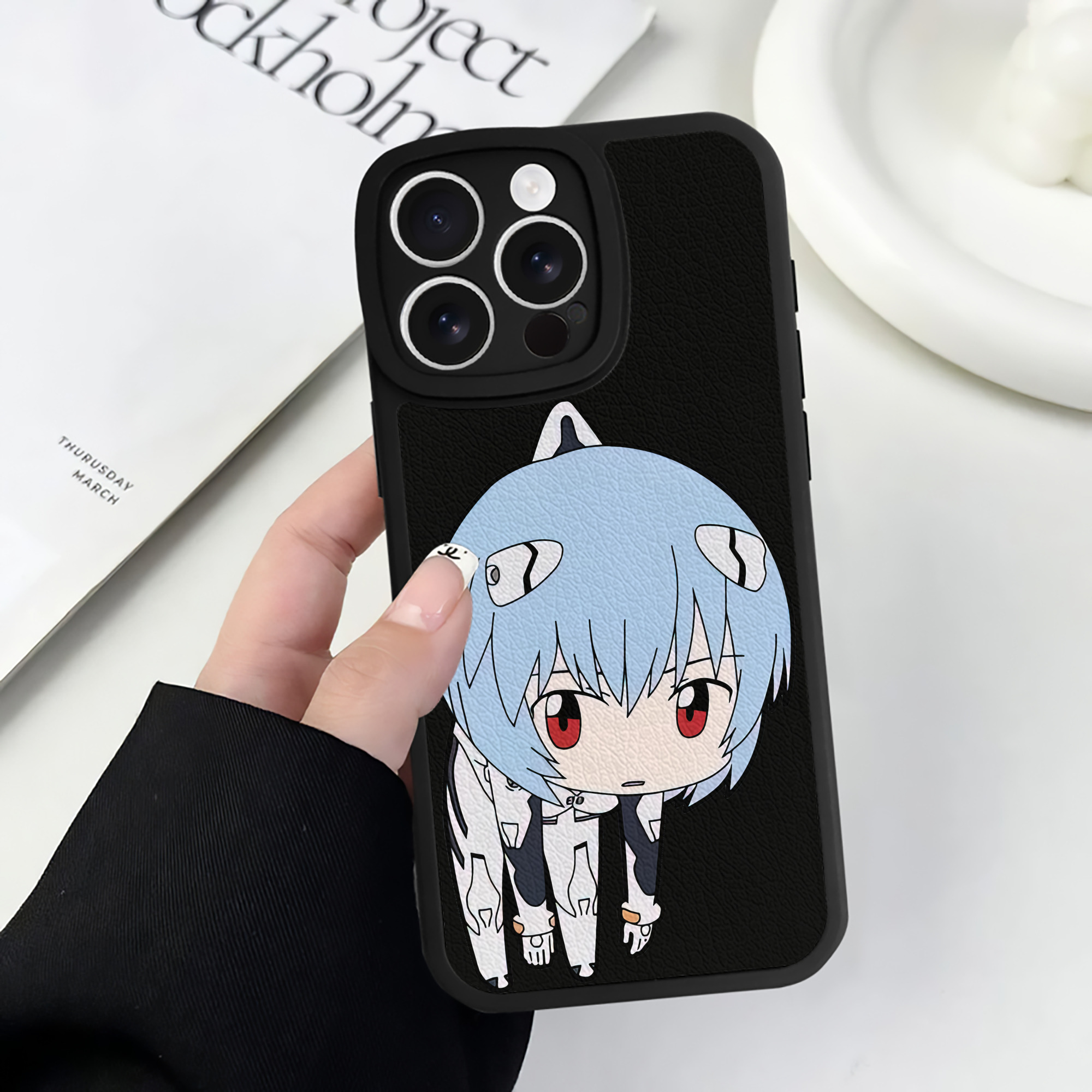 （画像用） EVA 新世紀エヴァンゲリオン 【iPhone 16シリーズ対応】シリコンスマホケース（レザー調） 材質：シリコン